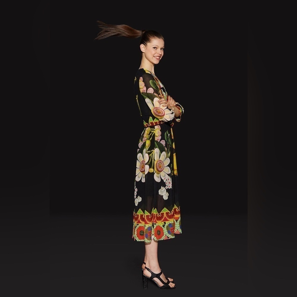 ๐ Desigual x Christian Lacroix Limited Edition Floral Dress - Picture 2 of 16